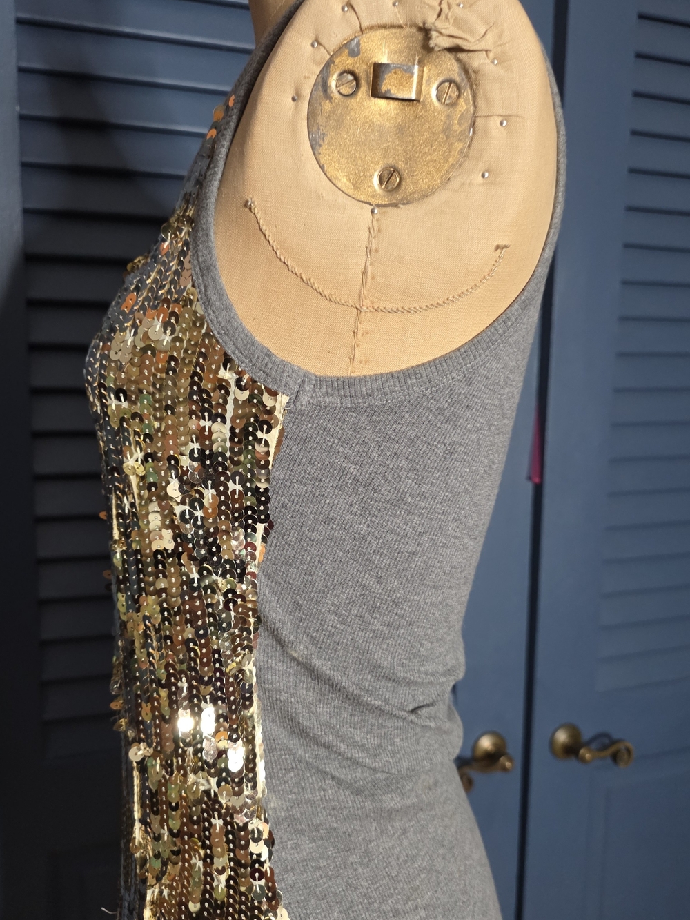 Dolce & Gabbana Gold Sequin Tank Mini Dress - Picture 10 of 16